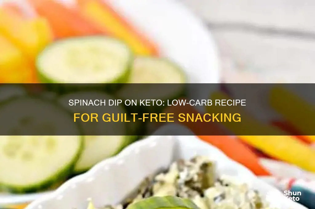 can you have spinach dip on keto diet