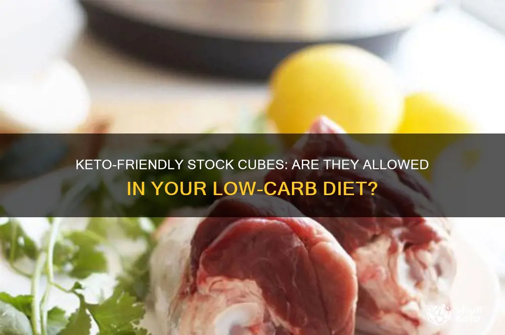 can you have stock cubes on keto diet