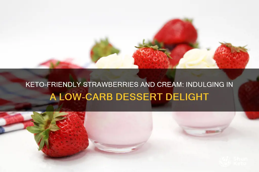 can you have strawberries and cream on keto diet