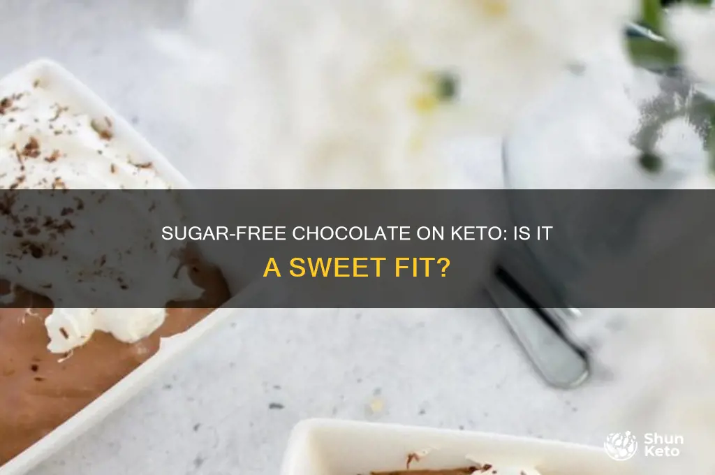 can you have sugar free chocolate on keto diet