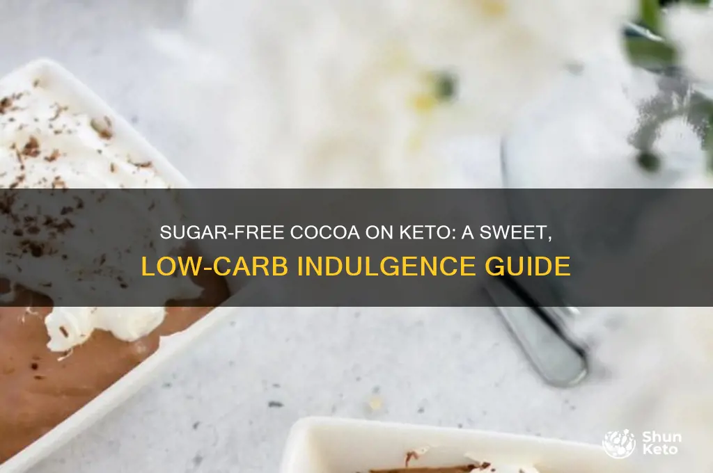 can you have sugar free cocoa on keto