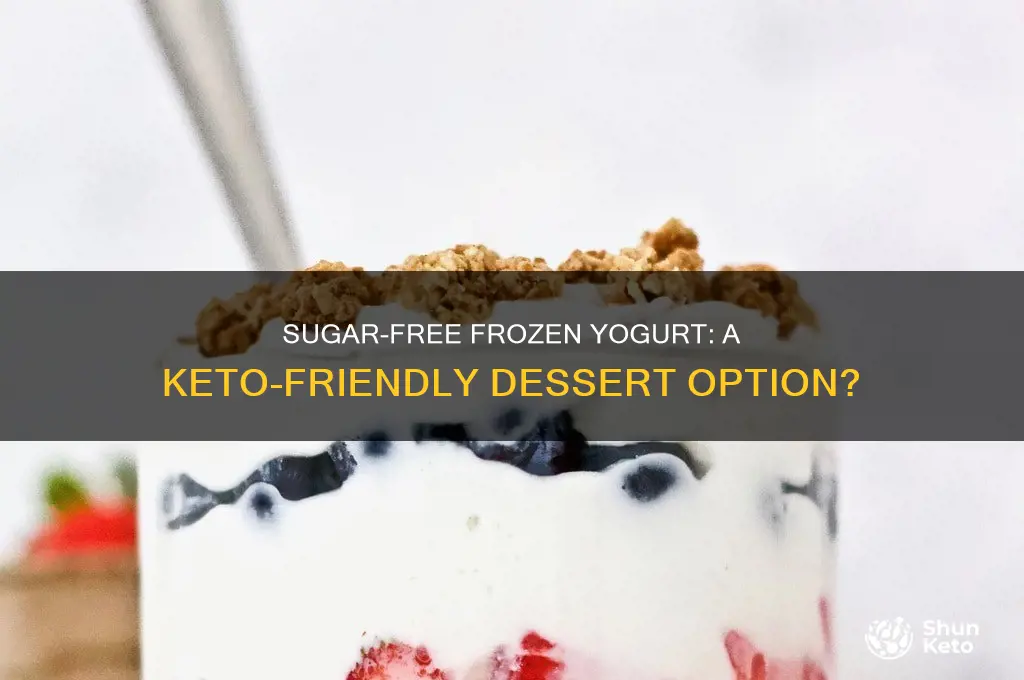 can you have sugar free frozen yogurt on keto diet