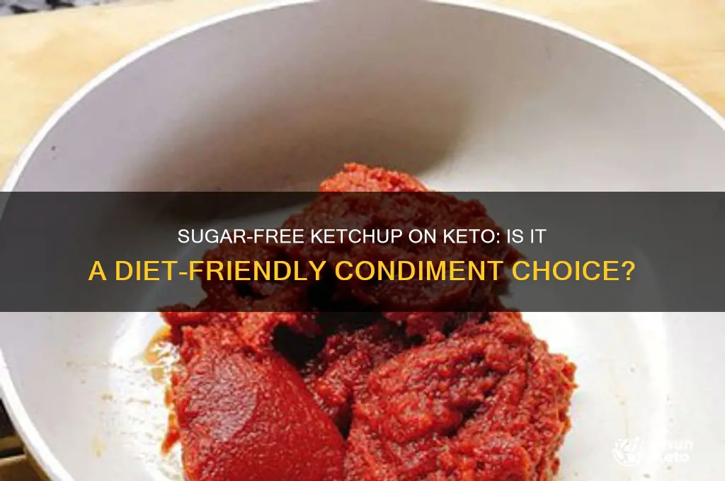 can you have sugar free ketchup on keto