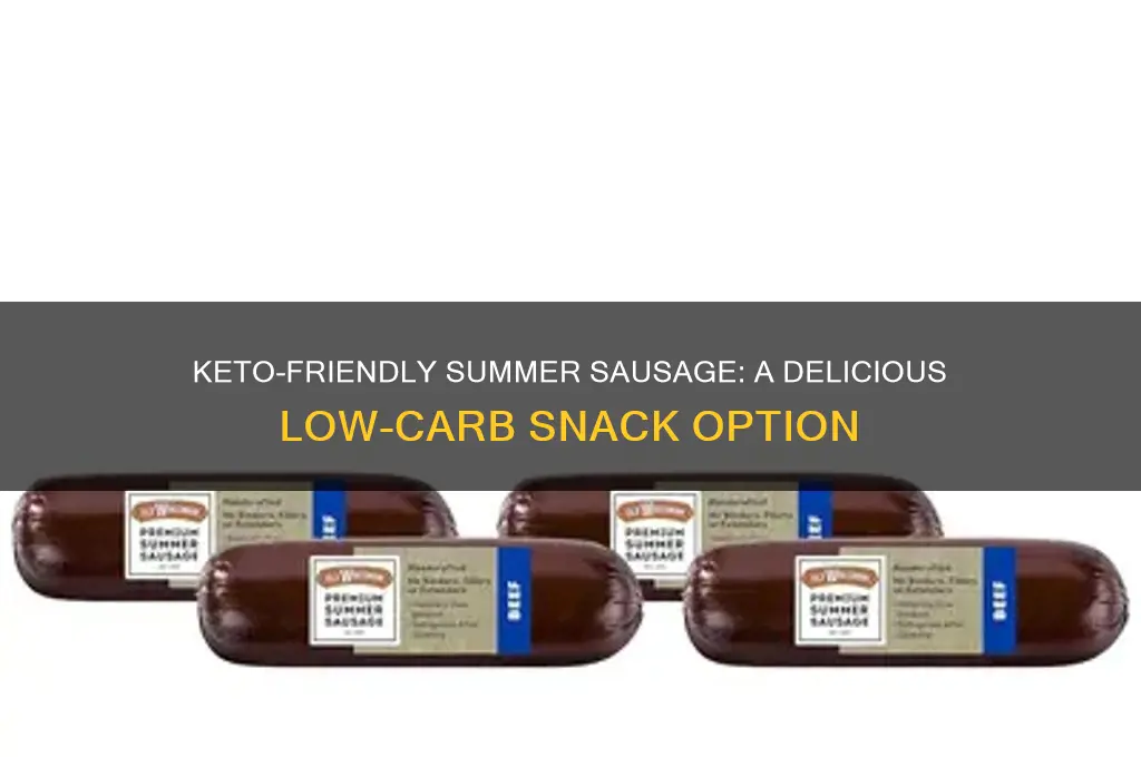 can you have summer sausage on keto