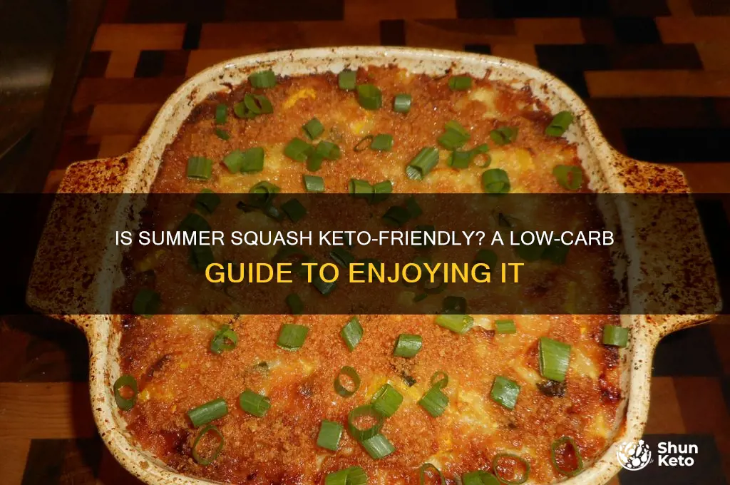 can you have summer squash on keto