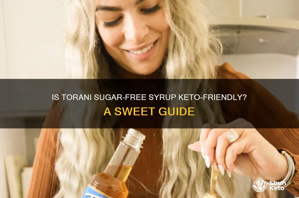 can you have torani sugar free syrup on keto