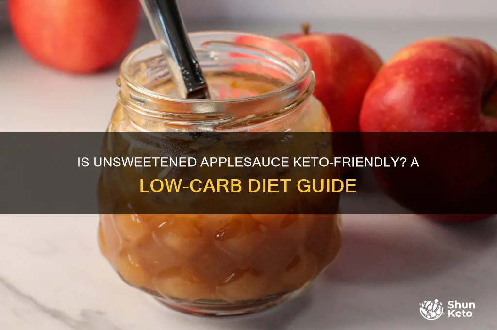 can you have unsweetened applesauce on keto