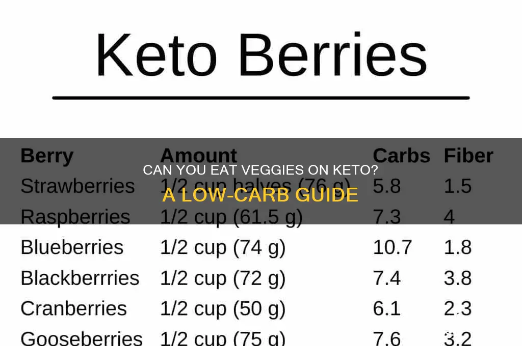 can you have veggies on keto