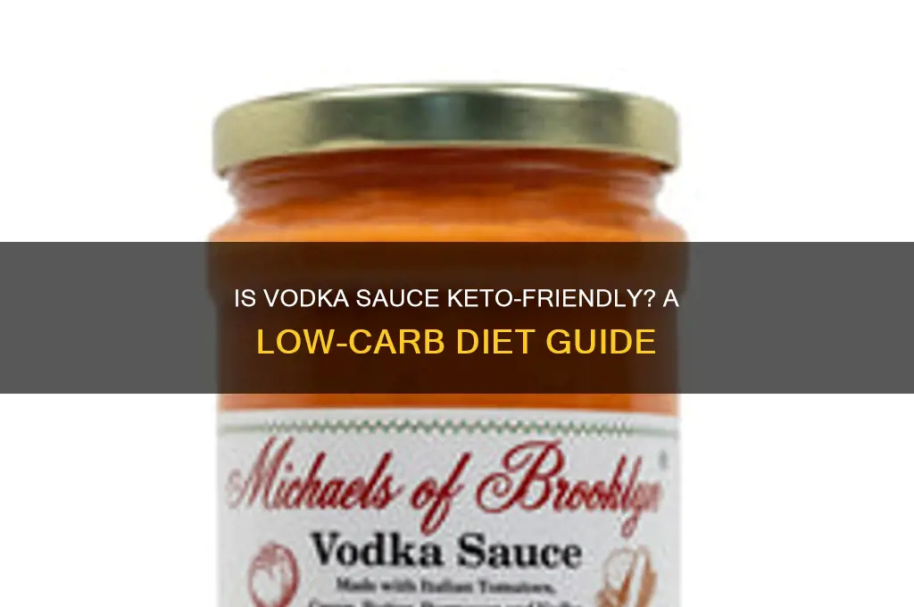 can you have vodka sauce on keto