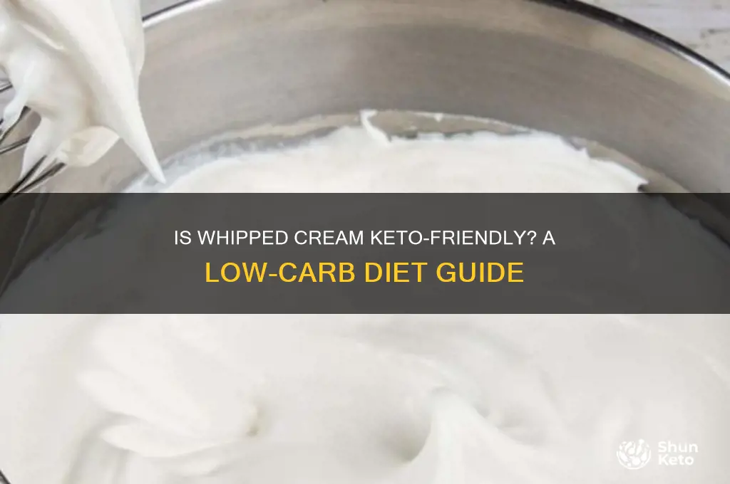 can you have whip cream on keto diet
