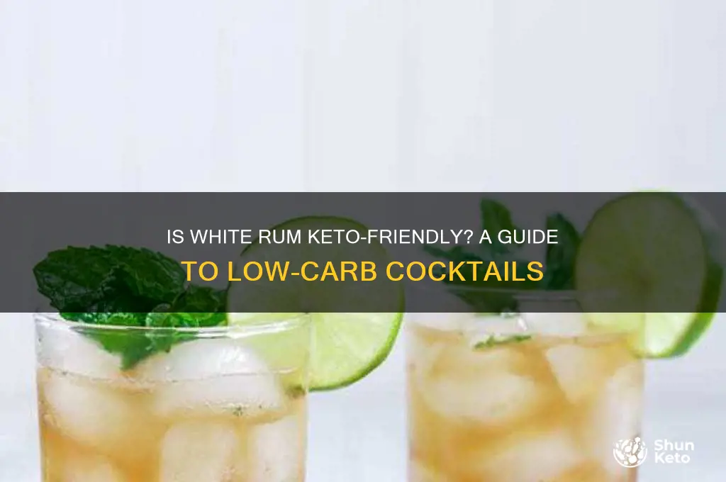 can you have white rum on keto
