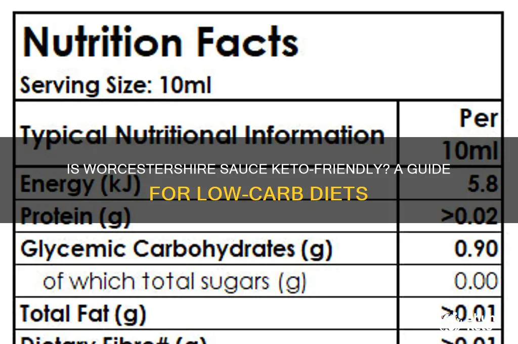 can you have worcestershire sauce on the keto diet