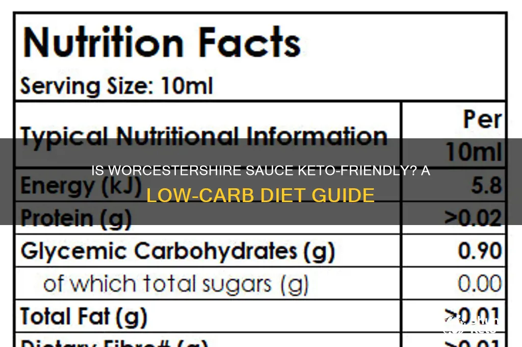 can you have worchester sauce on keto