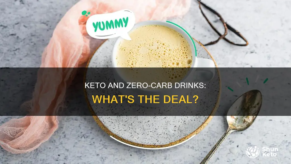 can you have zero carb drinks on keto