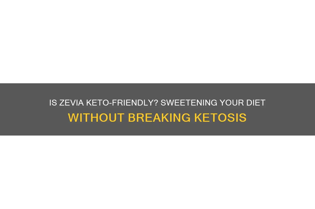 can you have zevia on keto
