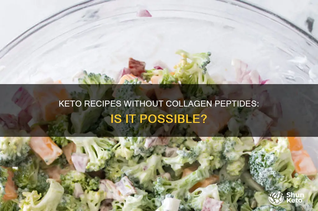 can you leave collagen peptides out of a keto recipe
