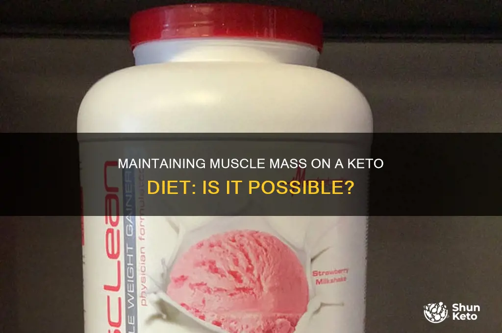 can you maintain muscle on keto diet