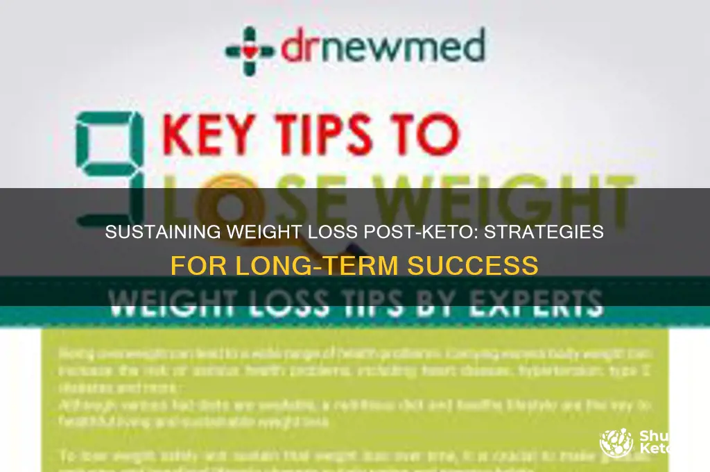 can you maintain weightloss after keto diet