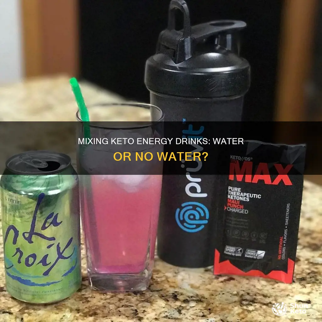 can you mix it works keto engery with water