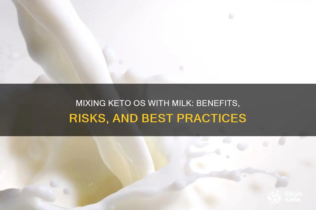 can you mix keto os with milk