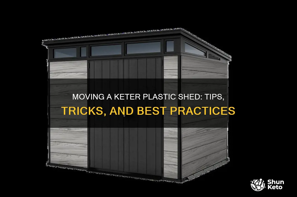 can you move a keter plastic shed