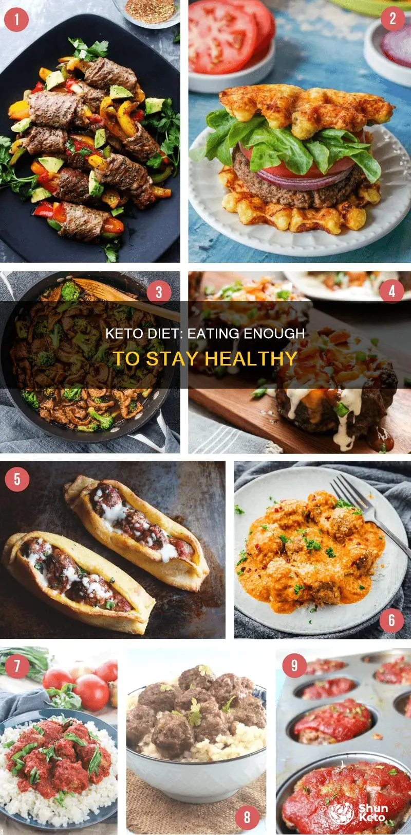 can you not eat enough on keto diet