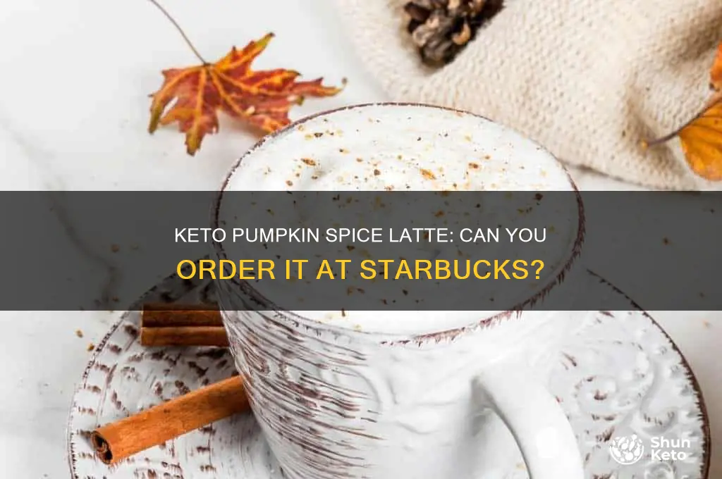 can you order a keto pumpkin spice latte at starbucks