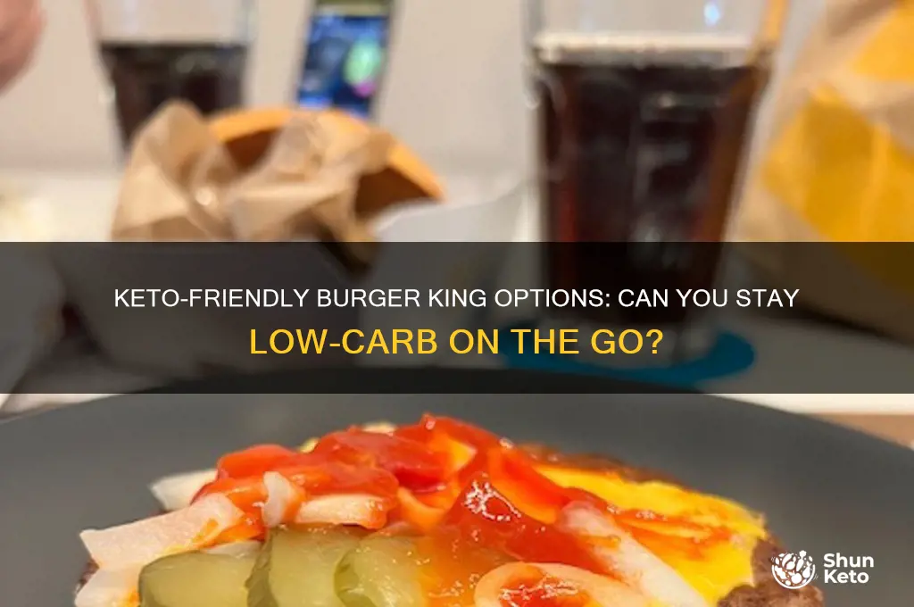 can you order keto at burger king