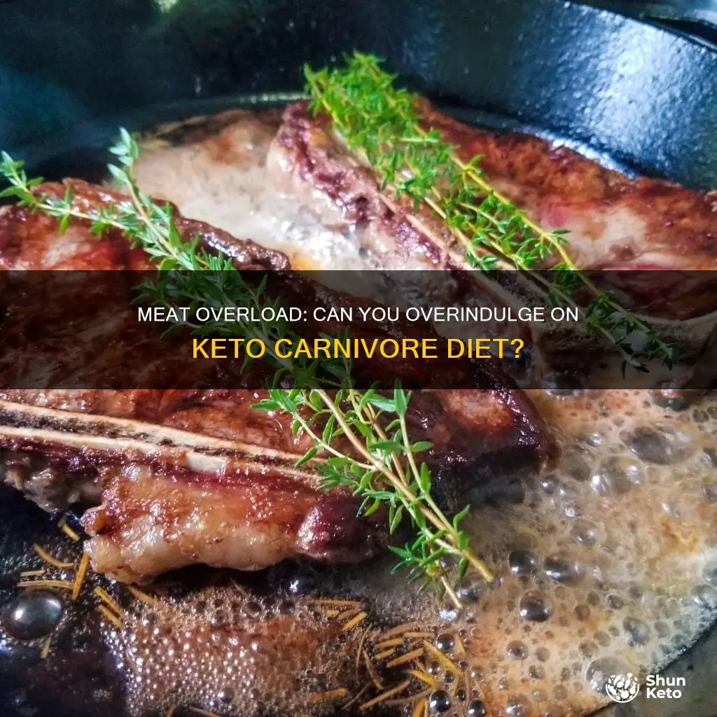 can you over eat meat on keto carniverous diet