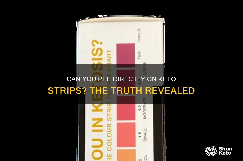 can you pee directly on keto strips