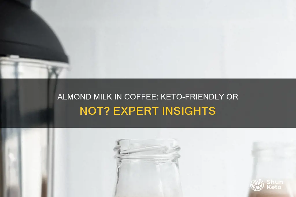 can you put almond milk in coffee on keto