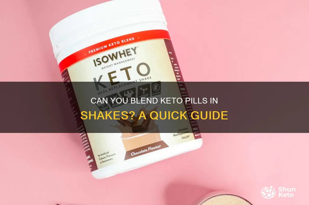 can you put keto pill in a shake
