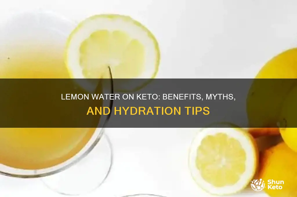 can you put lemon in water on keto