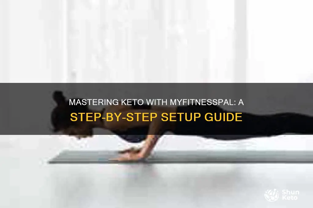 can you set my fitness pal for keto