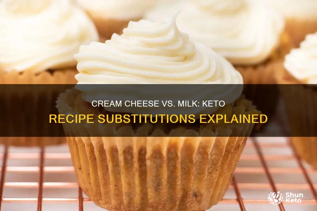 can you substitue cream cheese for milk in keto recipes