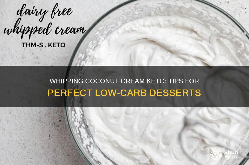 can you successfully whip coconut cream keto