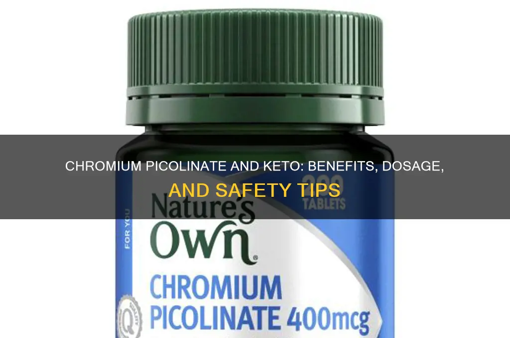 can you take chromium picolinate on keto
