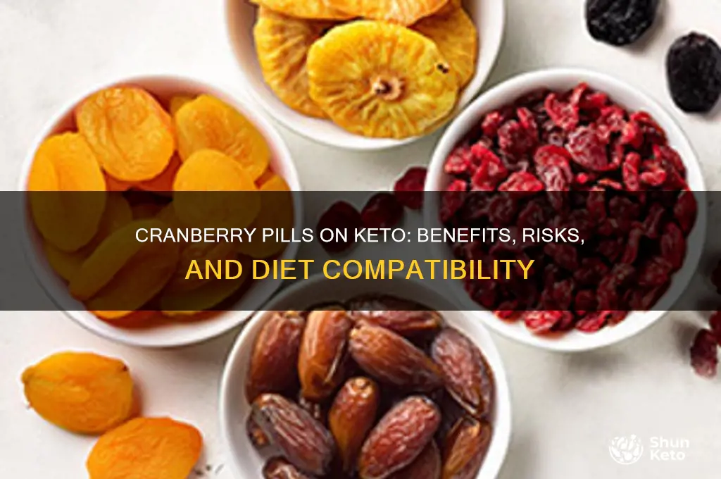 can you take cranberry pills on keto diet