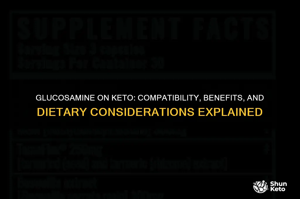 can you take glucosamine if you are on keto
