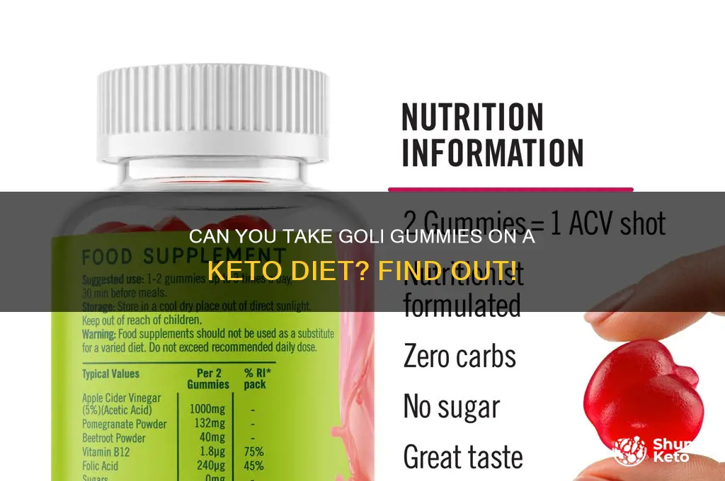 can you take goli on keto diet