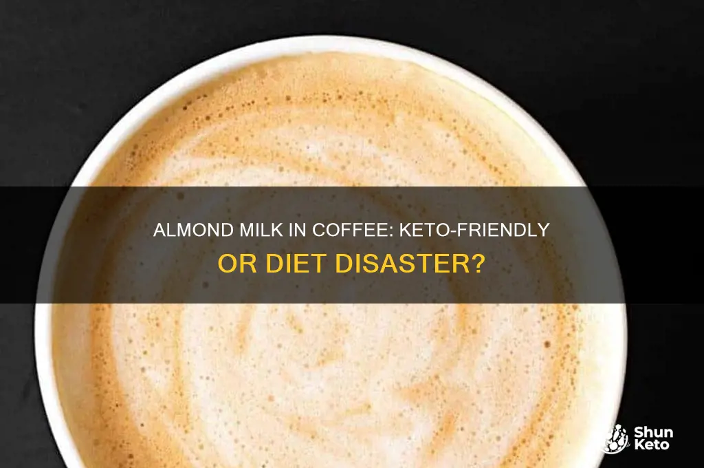 can you use almond milk in coffee on keto diet