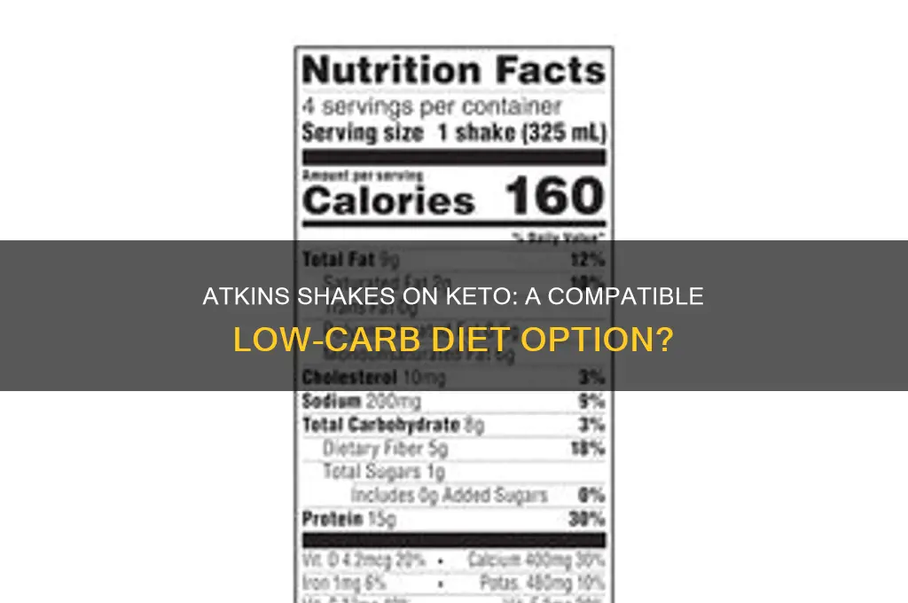 can you use atkins shakes on keto diet