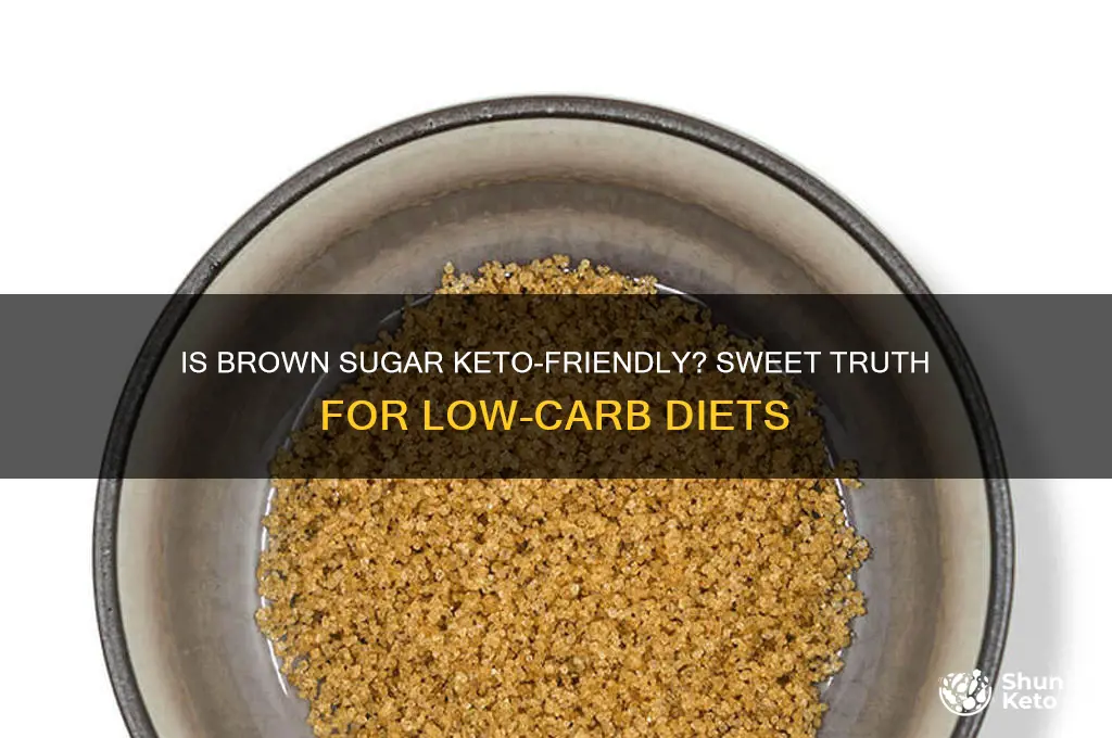 can you use brown sugar in keto diet