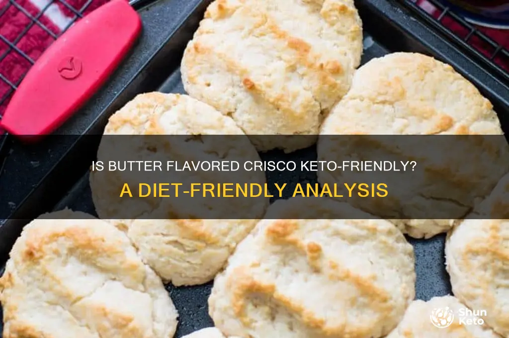 can you use butter flavored crisco on keto