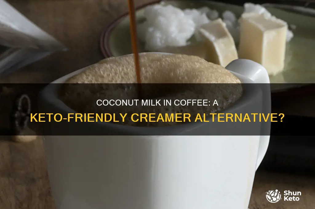 can you use coconut milk in coffee on keto