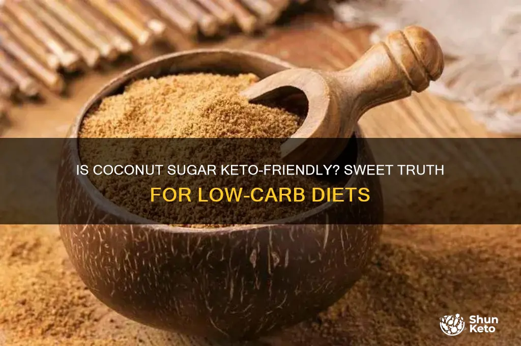 can you use coconut sugar in keto diet