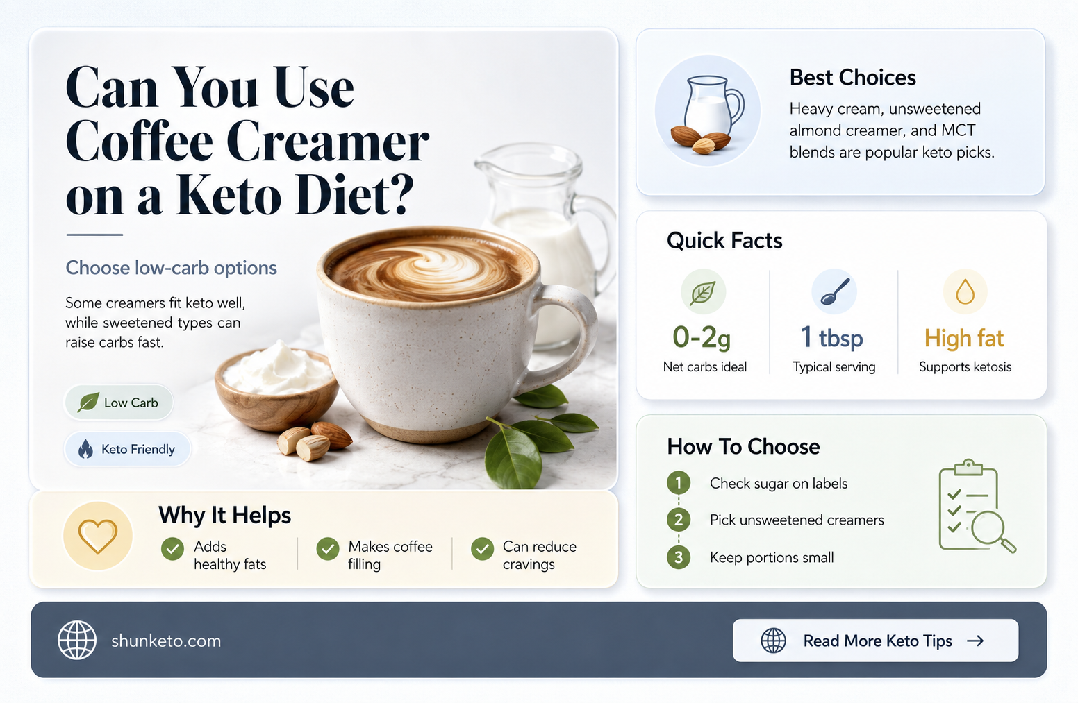 are coffee creamers allowed keto diet