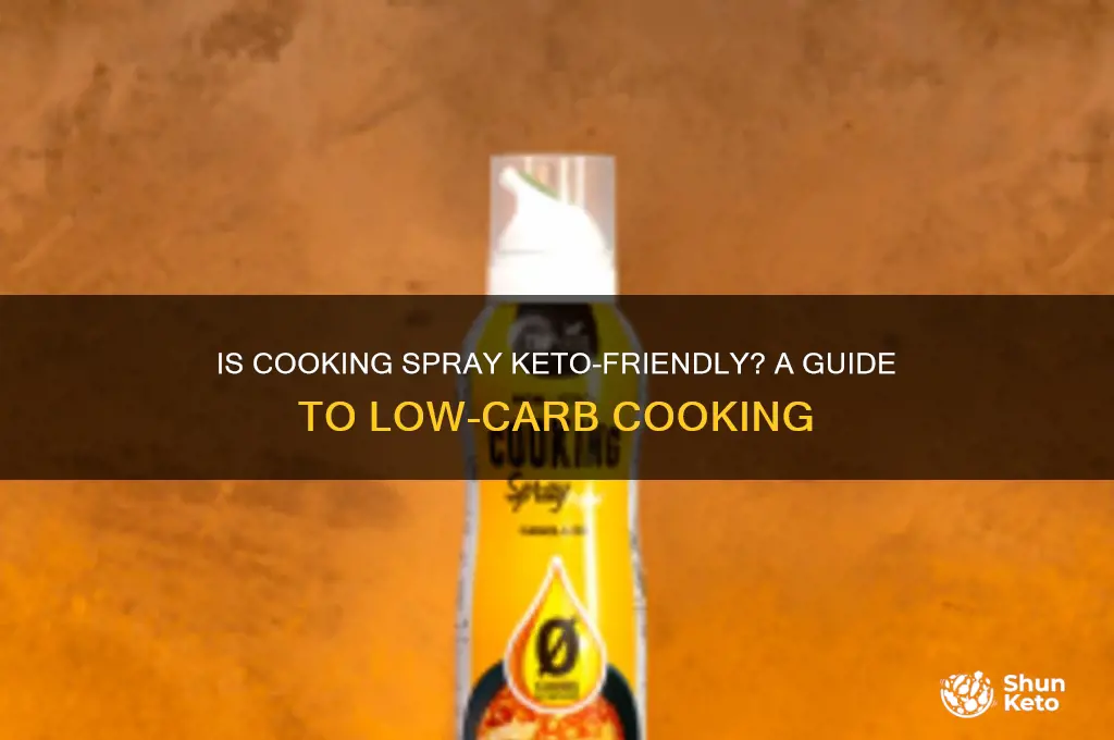 can you use cooking spray on keto
