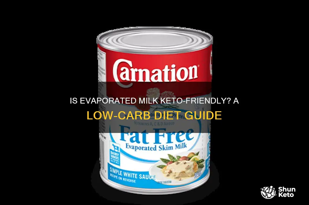 can you use evaporated milk in keto diet