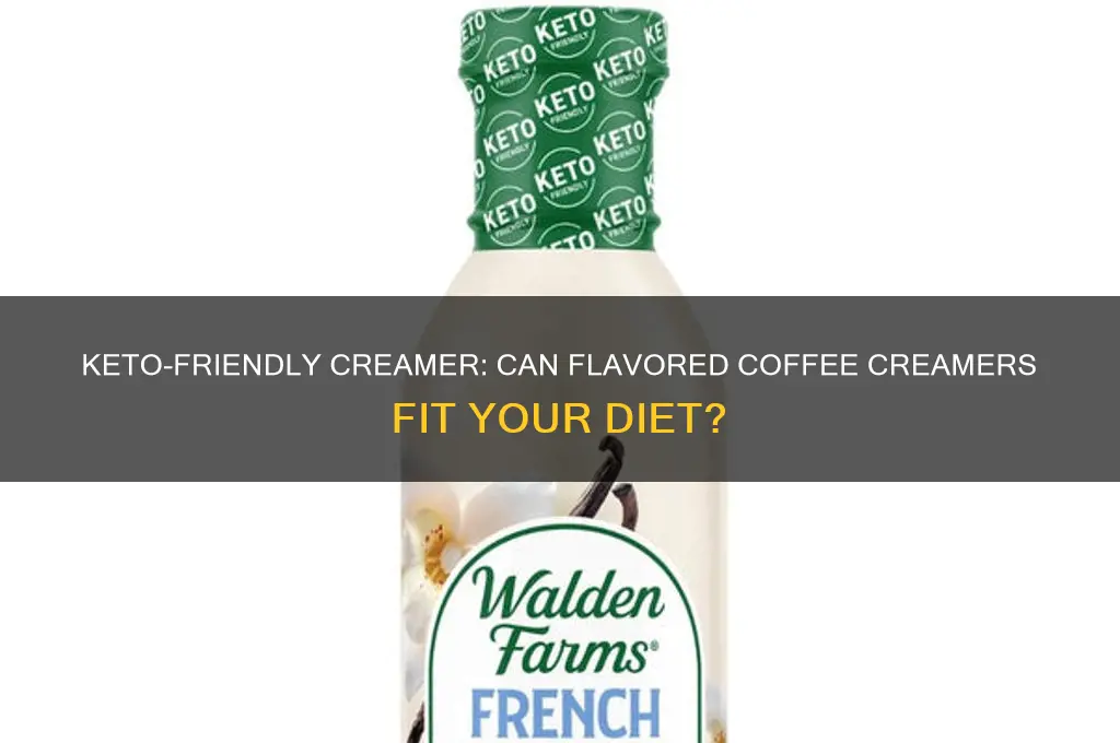 can you use flavored coffee creamer on keto